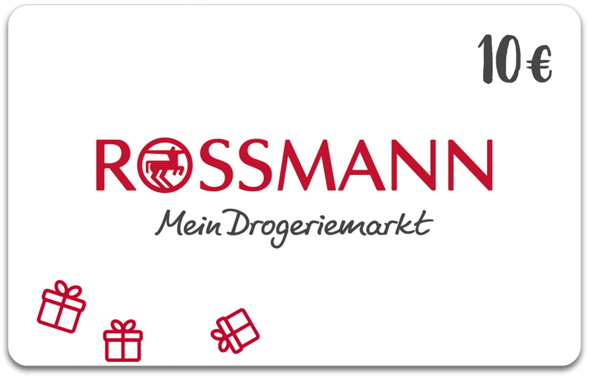 10,– € ROSSMANN-Gutschein